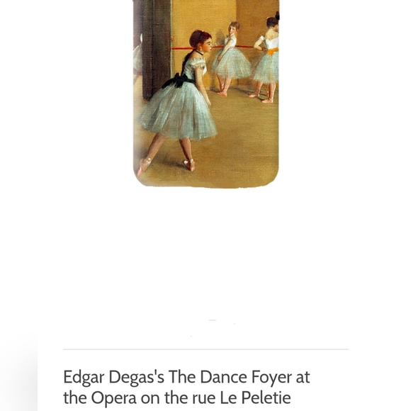 NEW GALLERIA Edgar Degas Ballet Lesson Cosmetic Makeup Bag Plastic Lined Dance - Picture 9 of 9